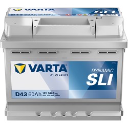 Batería Batteria auto Varta D43 12V 60Ah 540A para Moskvich 2335 Pickup 1.7 1995